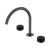 Serenity Bath or Kitchen Set Arc Spout with Marquina Black Handle Gunmetal [308565]