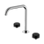 Serenity Bath or Kitchen Set Edge Spout with Marquina Black Handle Chrome [308709]