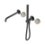 Serenity Progressive Shower System with Spout with Rome Travertine Handle and Slim Shower Gunmetal [308637]