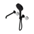 Serenity Progressive Shower System with Spout with Carrara Handle and Serenity Hand Shower Matte Black [308837]