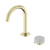 Serenity Progressive Basin Mixer Arc Spout with Carrara Handle Brushed Gold [308744]