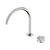 Serenity Progressive Bath or Kitchen Mixer Arc Spout with Arabescato Corchia Handle Brushed Nickel [308578]