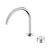 Serenity Progressive Bath or Kitchen Mixer Arc Spout with Metal Handle Brushed Nickel [308738]