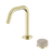 Serenity Progressive Basin Mixer Edge Spout with Rome Travertine Handle Brushed Gold [308553]