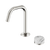 Serenity Progressive Basin Mixer Edge Spout with Arabescato Corchia Handle Brushed Nickel [308754]
