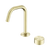 Serenity Progressive Basin Mixer Edge Spout with Metal Handle Brushed Gold [308729]