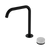 Serenity Progressive Bath or Kitchen Mixer Edge Spout with Carrara Handle Matte Black [308614]