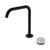 Serenity Progressive Bath or Kitchen Mixer Edge Spout with Carrara Handle Matte Black [308614]