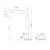 Serenity Progressive Bath or Kitchen Mixer Edge Spout with Verde Alpi Handle Brushed Nickel [308656]