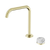 Serenity Progressive Bath or Kitchen Mixer Edge Spout with Arabescato Corchia Handle Brushed Gold [308704]