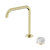 Serenity Progressive Bath or Kitchen Mixer Edge Spout with Arabescato Corchia Handle Brushed Gold [308704]