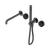 Serenity Progressive Shower System with Spout with Marquina Black Handle and Slim Shower Gunmetal [308650]