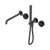 Serenity Progressive Shower System with Spout with Marquina Black Handle and Slim Shower Gunmetal [308650]