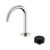 Serenity Progressive Basin Mixer Arc Spout with Marquina Black Handle Brushed Nickel [308796]