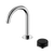 Serenity Progressive Basin Mixer Arc Spout with Marquina Black Handle Chrome [308733]