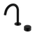 Serenity Progressive Basin Mixer Arc Spout with Marquina Black Handle Matte Black [308747]