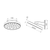Serenity Wall Shower Head Gunmetal [308993]