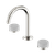 Serenity Basin Set Arc Spout with Carrara Handle Brushed Nickel [308873]