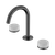 Serenity Basin Set Arc Spout with Carrara Handle Gunmetal [309258]