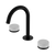 Serenity Basin Set Arc Spout with Carrara Handle Matte Black [308883]