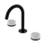 Serenity Basin Set Arc Spout with Carrara Handle Matte Black [308883]