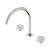 Serenity Bath or Kitchen Set Arc Spout with Carrara Handle Brushed Nickel [309022]