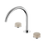 Serenity Bath or Kitchen Set Arc Spout with Rome Travertine Handle Chrome [308857]