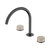 Serenity Bath or Kitchen Set Arc Spout with Rome Travertine Handle Gunmetal [309055]