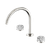 Serenity Bath or Kitchen Set Arc Spout with Arabescato Corchia Handle Brushed Nickel [309276]