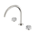 Serenity Bath or Kitchen Set Arc Spout with Arabescato Corchia Handle Brushed Nickel [309276]