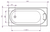 Aruba Rectangle Inset Bath 1665mm White [051365]