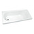 Aruba Rectangle Inset Bath 1665mm White [051365]