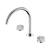 Serenity Bath or Kitchen Set Arc Spout with Arabescato Corchia Handle Chrome [308928]