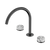 Serenity Bath or Kitchen Set Arc Spout with Arabescato Corchia Handle Gunmetal [309231]