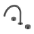 Serenity Bath or Kitchen Set Arc Spout with Metal Handle Gunmetal [309208]