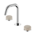 Serenity Basin Set Edge Spout with Rome Travertine Handle Chrome [309071]