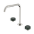 Serenity Bath or Kitchen Set Edge Spout with Verde Alpi Handle Brushed Nickel [308894]