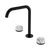 Serenity Bath or Kitchen Set Edge Spout with Arabescato Corchia Handle Matte Black [309186]