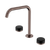 Serenity Bath or Kitchen Set Edge Spout with Marquina Black Handle Brushed Bronze [309245]