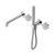 Serenity Progressive Shower System with Spout with Carrara Handle and Slim Shower Chrome [309116]