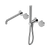 Serenity Progressive Shower System with Spout with Carrara Handle and Slim Shower Chrome [309116]