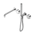 Serenity Progressive Shower System with Spout with Metal Handle and Slim Shower Chrome [309090]