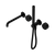Serenity Progressive Shower System with Spout with Metal Handle and Slim Shower Matte Black [309039]