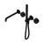 Serenity Progressive Shower System with Spout with Metal Handle and Slim Shower Matte Black [309039]