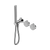 Serenity Progressive Shower System with Carrara Handle and Slim Shower Chrome [309094]