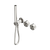 Serenity Progressive Shower System with Metal Handle and Slim Shower Brushed Nickel [308991]