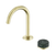 Serenity Progressive Basin Mixer Arc Spout with Verde Alpi Handle Brushed Gold [309066]