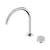 Serenity Progressive Bath or Kitchen Mixer Arc Spout with Carrara Handle Brushed Nickel [309223]