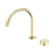 Serenity Progressive Bath or Kitchen Mixer Arc Spout with Metal Handle Brushed Gold [308896]