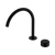 Serenity Progressive Bath or Kitchen Mixer Arc Spout with Metal Handle Matte Black [309048]